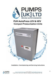 Pumps (UK) PUK AutoPress HEV Installation, Commissioning And Servicing Instructions