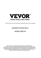 VEVOR VV-MD-UK2 Original Instruction