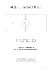 Audio Analogue MAESTRO 2.0 Owner's Manual