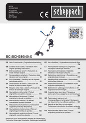 Scheppach BC-BCH380/40-X Translation Of The Original Operating Instructions