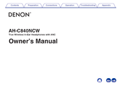 Denon AH-C840NCW Owner's Manual