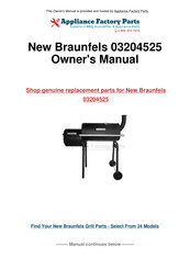 New Braunfels American Gourmet Deluxe 03204525 Assembly Instructions Manual