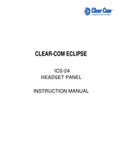 Clear-Com ICS-24 Instruction Manual