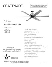 Craftmade COL96 Manual