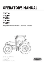 New Holland T6090 Operator's Manual