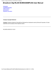 Broadcom BCM94306MPLNA User Manual