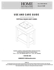 Home Decorators Collection POPPYDALE 1130F Use And Care Manual