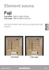 Sentiotec Fuji Large Instructions For Installation And Use Manual
