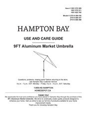 HAMPTON BAY 1001 570 311 Use And Care Manual