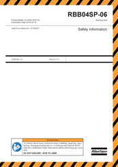 Atlas Copco RBB04SP-06 Manual