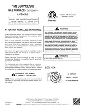 Goodman MES800804C Manual