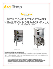 AccuTemp EVOLUTION E32081D060 Installation & Operator's Manual