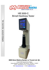 Bms Bulut Makina HB 3000-C Operation Manual