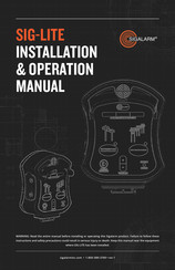 Sigalarm SIG-LITE Installation & Operation Manual