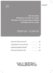 VALBERG FLOW H5 Instructions For Use Manual