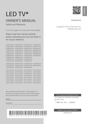 LG 75NANO90AUA Owner's Manual
