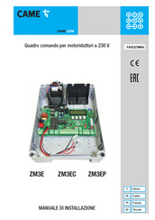CAME ZM3E Installation Manual