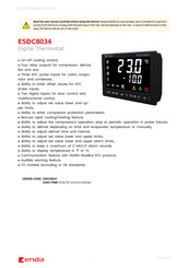 ENDA ESDC8034 Manual