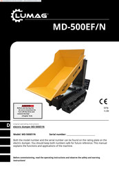 Lumag MD-500EF/N Manual