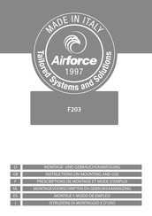 Airforce F203 WH/A/90 Instruction On Mounting And Use Manual