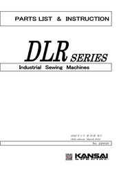 kansai DLR-1502V Parts List, Instructions