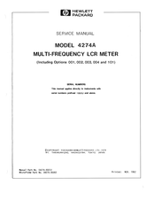 HP 4274A Service Manual