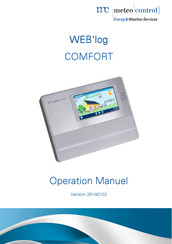 Meteo Control WEB'log Comfort Operation Manuel