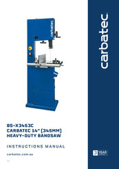 Carbatec BS-X3453C Instruction Manual
