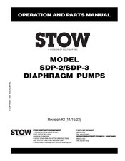 Stow SDP-3 Operation And Parts Manual
