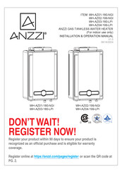 Anzzi 191042075795 Installation & Operation Manual