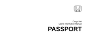 Honda PASSPORT User's Information Manual