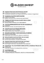 Eldom Invest 72269WG Instructions Manual For Installation, Operation And Maintenance