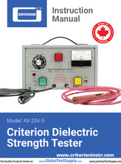 Criterion AV-25V-5 Instruction Manual