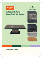 siena GARDEN T50285 Assembly Instruction Manual