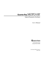 Solid-State Laser Spectra-Physics Quanta-Ray MOPO-HF User Manual