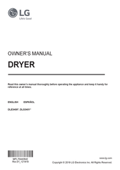 LG DLE3401 Series Owner's Manual