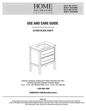 Home Decorators Collection BV3018BGH Use And Care Manual
