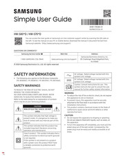 Samsung HW-580 D Series Simple User Manual