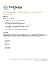 Alarm.Com ADC-W115C-INT Installation Manual