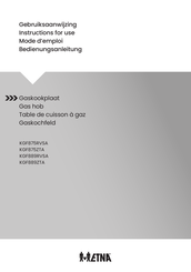 ETNA KGF875RVSA Instructions For Use Manual