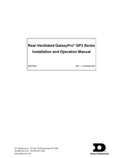 Daktronics Rear-Ventilated GalaxyPro GP3 Series Installation And Operation Manual