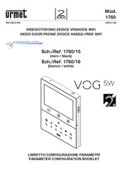 urmet domus 2voice 1760/15 Configuration Booklet