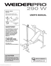 Weider 290 W User Manual