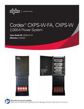 EnerSys Alpha Cordex CXPS-W-FA User Manual