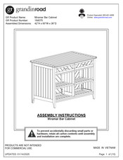 Grandinroad 184075 Assembly Instructions Manual