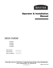 baxter OV400W Operator's & Installation Manual
