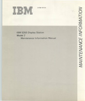 IBM 5255 Model 2 Maintenance Information Manual