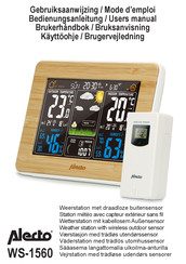 Alecto WS-1560 User Manual