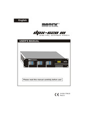 Botex DPX-620III User Manual