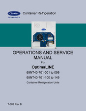 Carrier TRANSICOLD OptimaLINE 69NT40-701-001 Operation And Service Manual